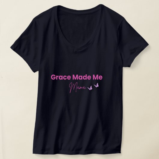 T-shirt Grace M'a Fait Maman Chretienne (Poser)