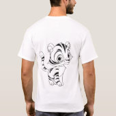 T-shirt Grace sauvage - Design de tigre sur Bella+Canvas f (Dos)