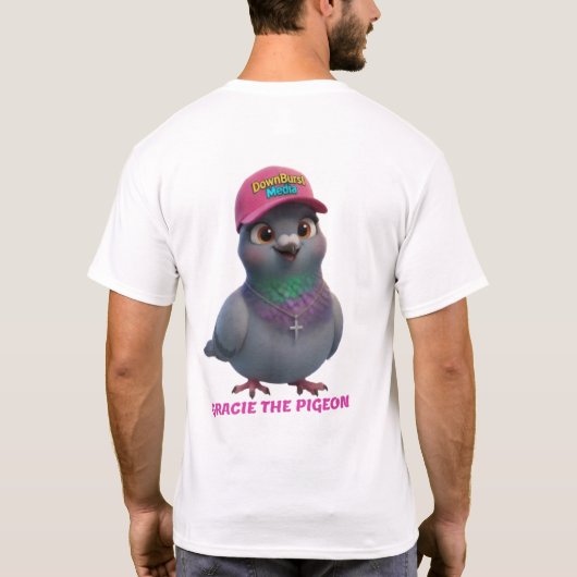 T-shirt Gracie le pigeon (Dos)