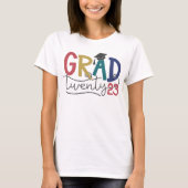 T-shirt Grad 2024 audacieuse graduation colorée (Devant)