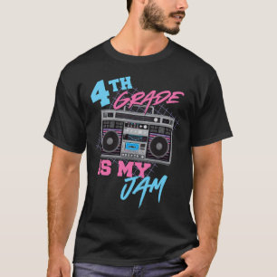 T-shirt Grade Is My Jam - Vintage 80s Boombox Enseignant S