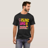 T-shirt Grade Teacher Peace Love Kindergarten Team Kinder  (Devant entier)