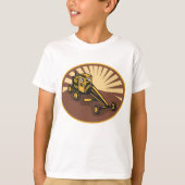 T-shirt Grader rétro (Devant)