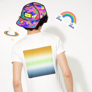 T-shirt Gradient AroAce Agender Pride