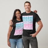T-shirt Gradient Chevron : Aquarelle Motif Herringbone. (Unisexe)