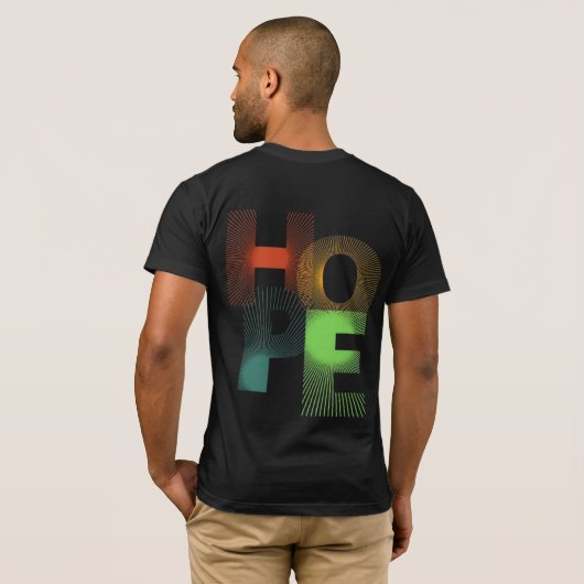 T-shirt Gradient HOPE - Bold & Bright (Dos entier)