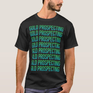 T-shirt Gradient Texte Prospection Or