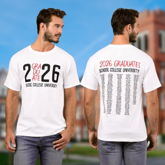 T-shirt Graduate Class of 2026 Graduation Keepsake