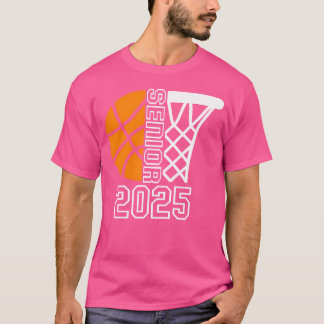 T-shirt Graduate Classe Senior De 2025 Joueur De Basketbal