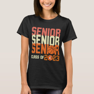 T-shirt Graduate Senior Class of 2023 Basketball Player Gr