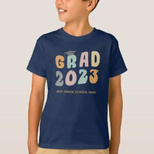 T-shirt Graduation 2023 Classe personnalisée Nom de l'écol