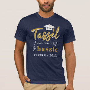 T-shirt Graduation 2024 Tassel Worth The Hassle Graduate