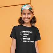 T-Shirt Graduation à l'école primaire Mme Présidente T-Shi
