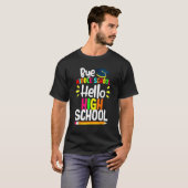 T-shirt Graduation Bye Middle School Hello Highschool Back (Devant entier)