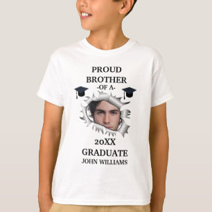 T-shirt Graduation de trou personnalisé nom photo modèle