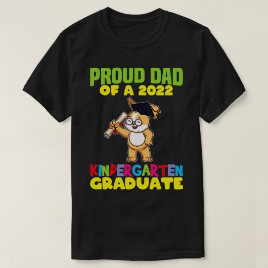 T-shirt Graduation Fier Papa 2022 Maternelle 13 (Design devant)