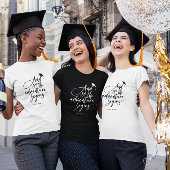 T-shirt Graduation Moderne Script Calligraphie Congrats Gr