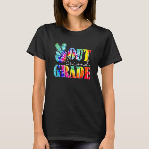 T-shirt Graduation Paix Déconnexion 2e année Pré K Tie Dye
