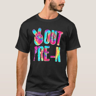 T-shirt Graduation Paix Déconnexion Pré K Tie Dye