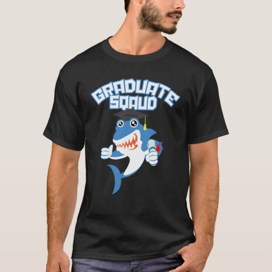 T-shirt Graduation Squad  Shark Graduate (Devant)