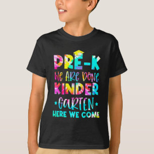 T-shirt Graduation Tie Dye jardin d'enfants Ici Nous Venon