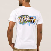 T-shirt Graffiti #2 d'éclaboussure de techno de Hoodbilly (Dos)
