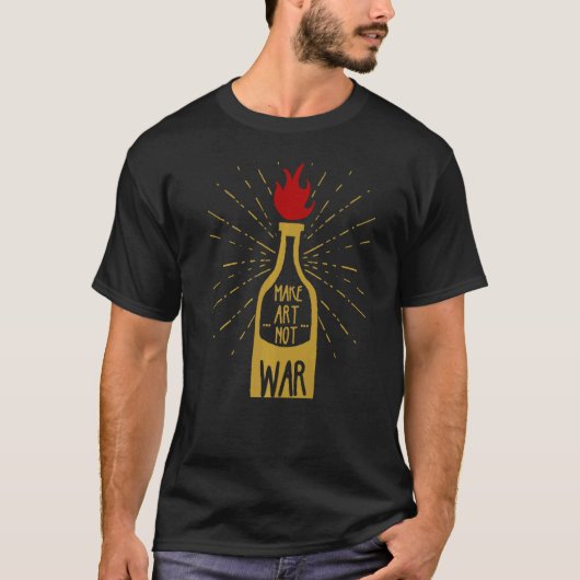 T-shirt Graffiti Activisme de la solution Molotov 1 (Devant)