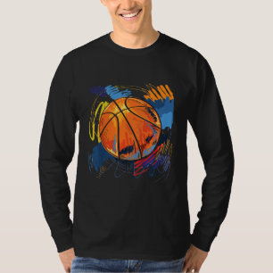 T-shirt Graffiti Art Basket-ball pour les filles