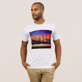 T-shirt Graffiti Art San Francisco Skyline (Devant entier)