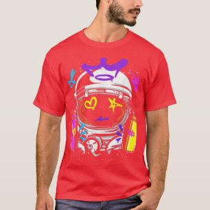 T-shirt Graffiti Astronaut Spray Peindre Street Art Dessin