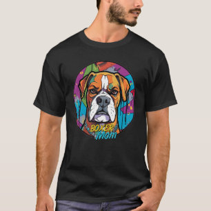 T-shirt Graffiti Boxer Maman Mural Street Art Boxer