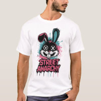 Graffiti Bunny pour l'anarchie de rue - Edgy Stree
