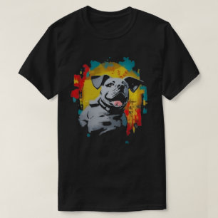T-shirt Graffiti Chien