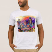 T-shirt Graffiti Cincinnati Skyline (Devant)