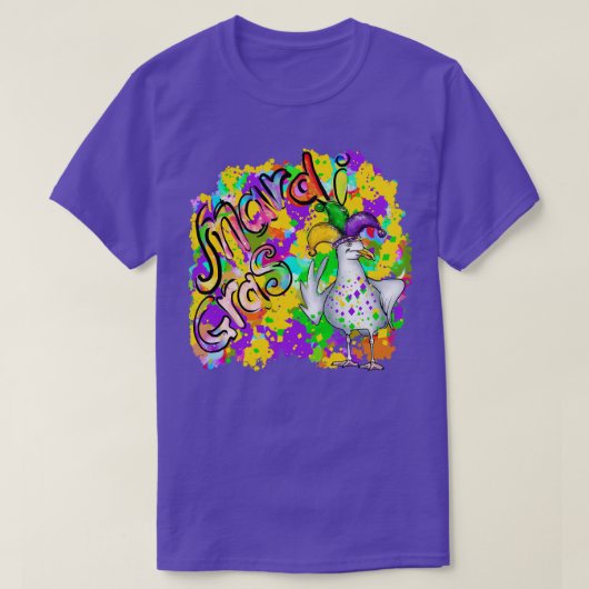 T-shirt Graffiti coloré Oiseau de mer (Design devant)
