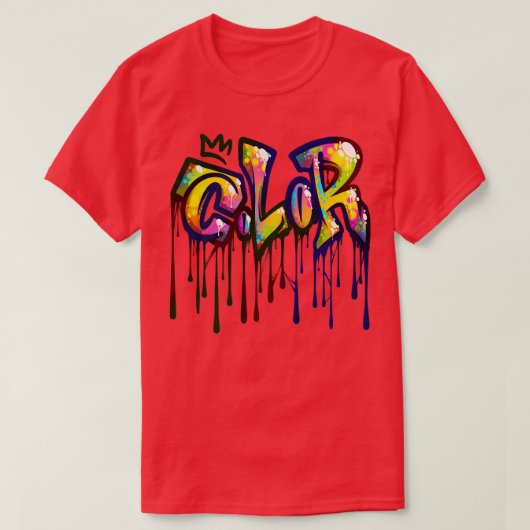 T-shirt Graffiti couleur (Design devant)