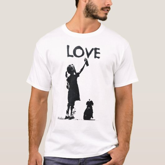 T-shirt Graffiti d'amour (Devant)