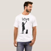 T-shirt Graffiti d'amour (Devant entier)