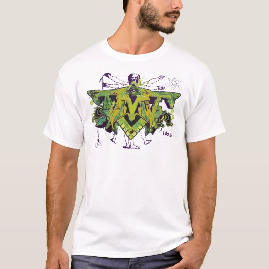 T-SHIRT GRAFFITI DE CHANT RELIGIEUX DE DMT (Devant)