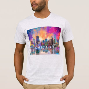 T-shirt Graffiti de Chicago Skyline
