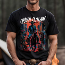 T-shirt Graffiti de Cowboy urbain | Edgy Streetwea