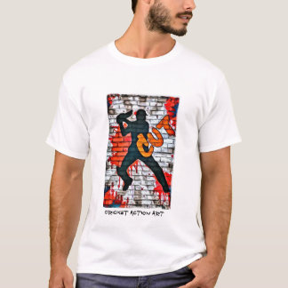 T-shirt Graffiti de cricket - coupe