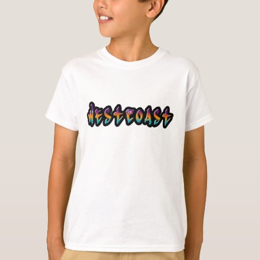 T-shirt Graffiti de la côte ouest (Devant)