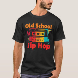 T-shirt Graffiti de l'ancienne école rétro Hip hop 80S 90S