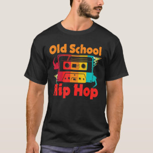 T-shirt Graffiti de l'ancienne école rétro Hip hop 80s 90s