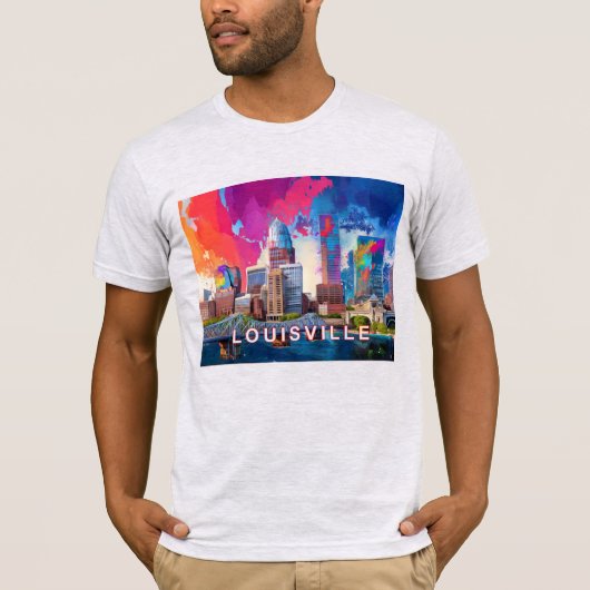 T-shirt Graffiti de Louisville Skyline (Devant)