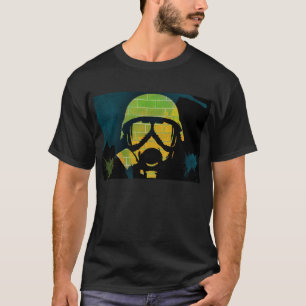 T-shirt Graffiti de masque de gaz