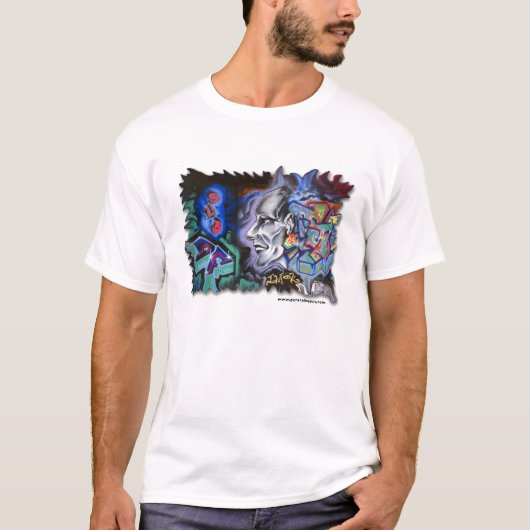 T-shirt Graffiti de NYC "je, OK de m " (Devant)