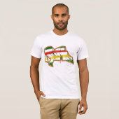 T-shirt graffiti de rasta (Devant entier)