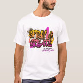 T-shirt Graffiti de rue urbain Spray & Create  (Devant)